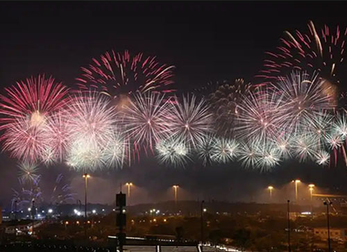 焉耆回族自治县焰火晚会